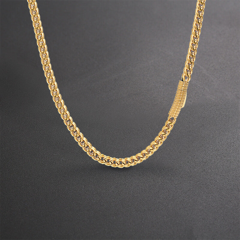 Hip Hop Franco Chain Stainless Steel Necklace