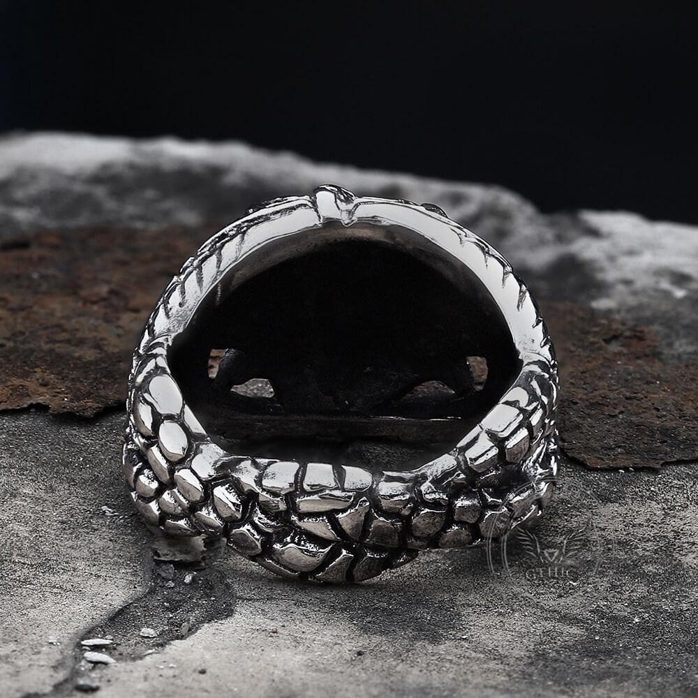 Power Snake Stainless Steel Beast Ring