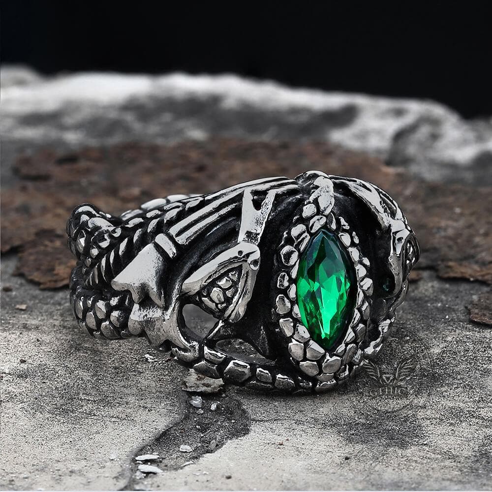 Power Snake Stainless Steel Beast Ring