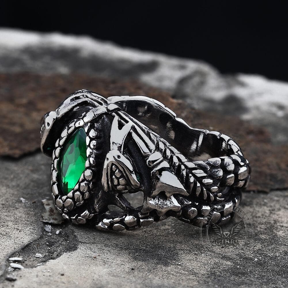 Power Snake Stainless Steel Beast Ring